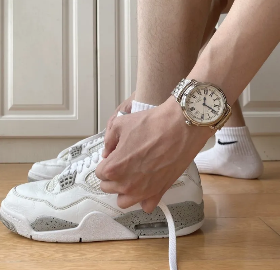 Giày Nike Air Jordan 4 Retro 'White Oreo' CT8527-100 - Ảnh 8