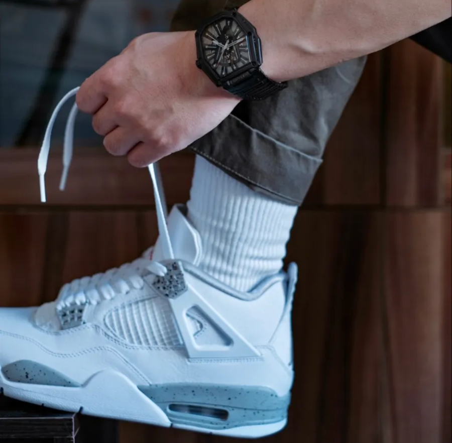 Giày Nike Air Jordan 4 Retro 'White Oreo' CT8527-100 - Ảnh 6
