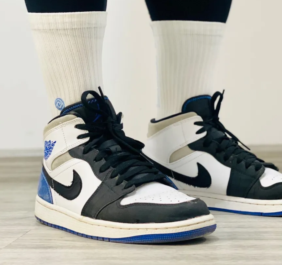 Giày Nike Air Jordan 1 Mid SE 'Union Royal' 852542-102 - Ảnh 12