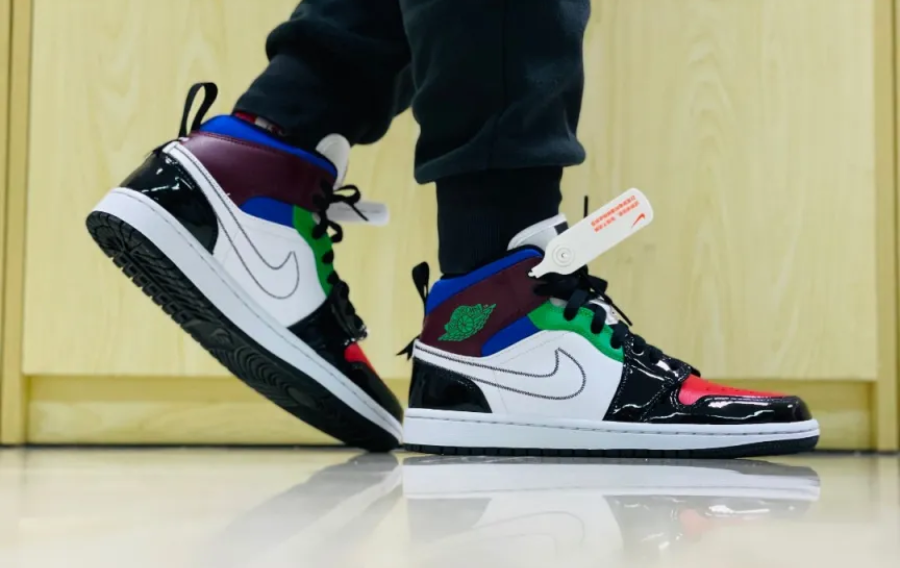 Giày Nike Wmns Air Jordan 1 Mid SE 'Multicolor' DB5454-001 - Ảnh 3