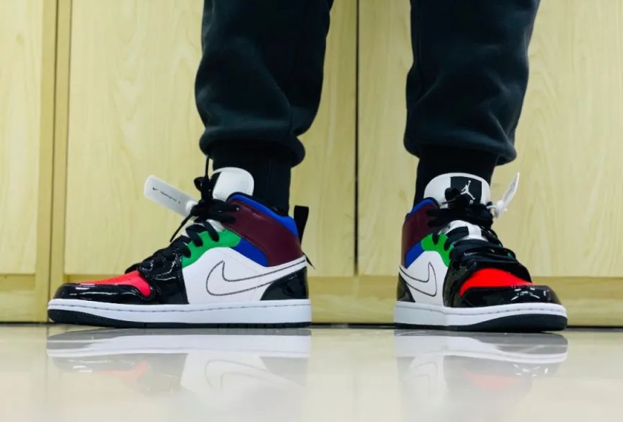 Giày Nike Wmns Air Jordan 1 Mid SE 'Multicolor' DB5454-001 - Ảnh 7