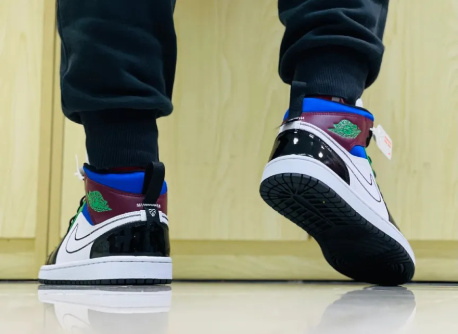 Giày Nike Wmns Air Jordan 1 Mid SE 'Multicolor' DB5454-001 - Ảnh 6