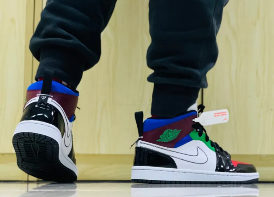 Giày Nike Wmns Air Jordan 1 Mid SE 'Multicolor' DB5454-001 - Ảnh 5