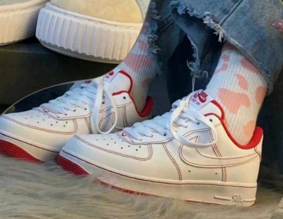 Giày Nike Air Force 1 Low 'University Red' CD0884-101 - Ảnh 4