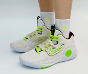 Giay Nike KD Trey 5 X 'Wolf Grey Volt Crimson' DJ7554-014