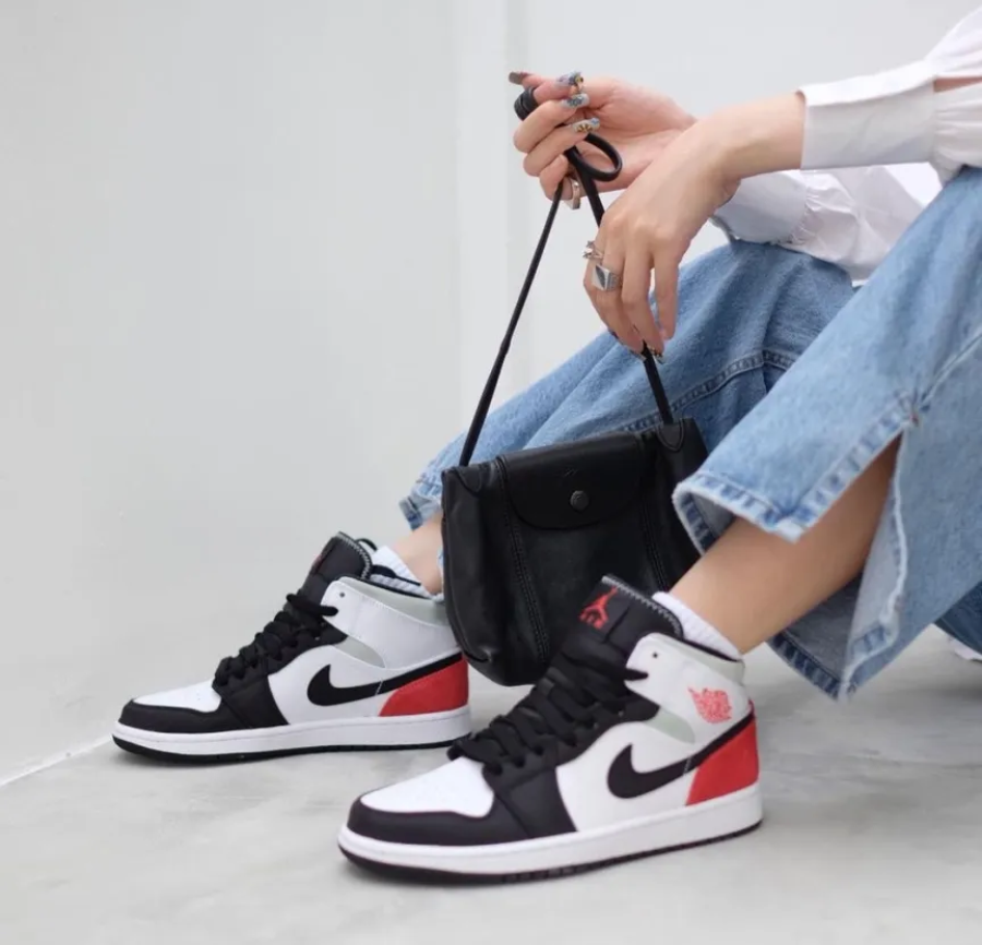 Giày Nike Air Jordan 1 Mid SE 'Union Black Toe' BQ6931-100 - Ảnh 4