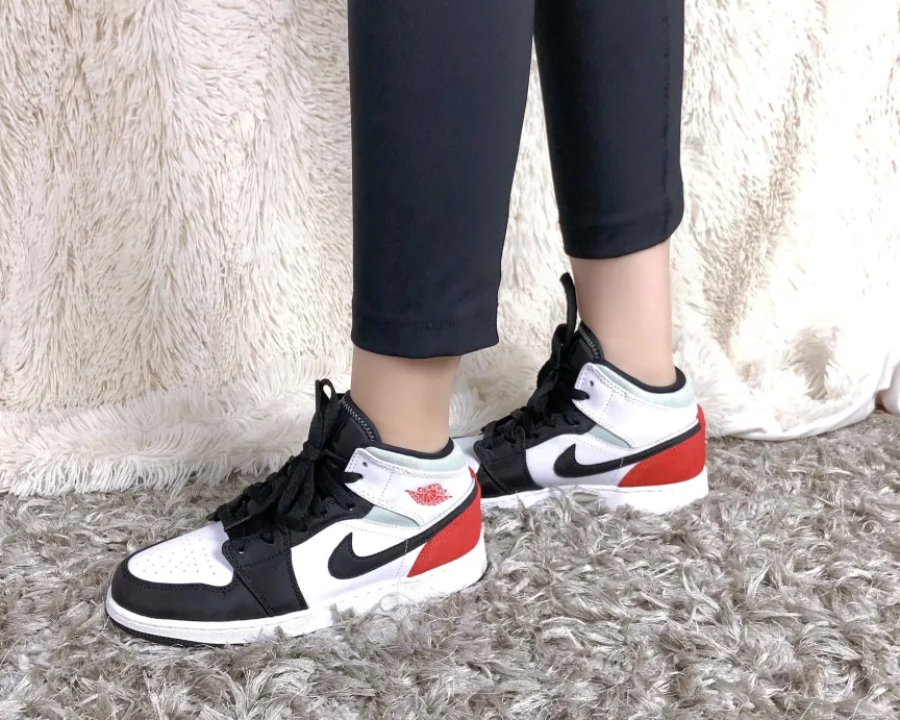 Giày Nike Air Jordan 1 Mid SE 'Union Black Toe' BQ6931-100 - Ảnh 8