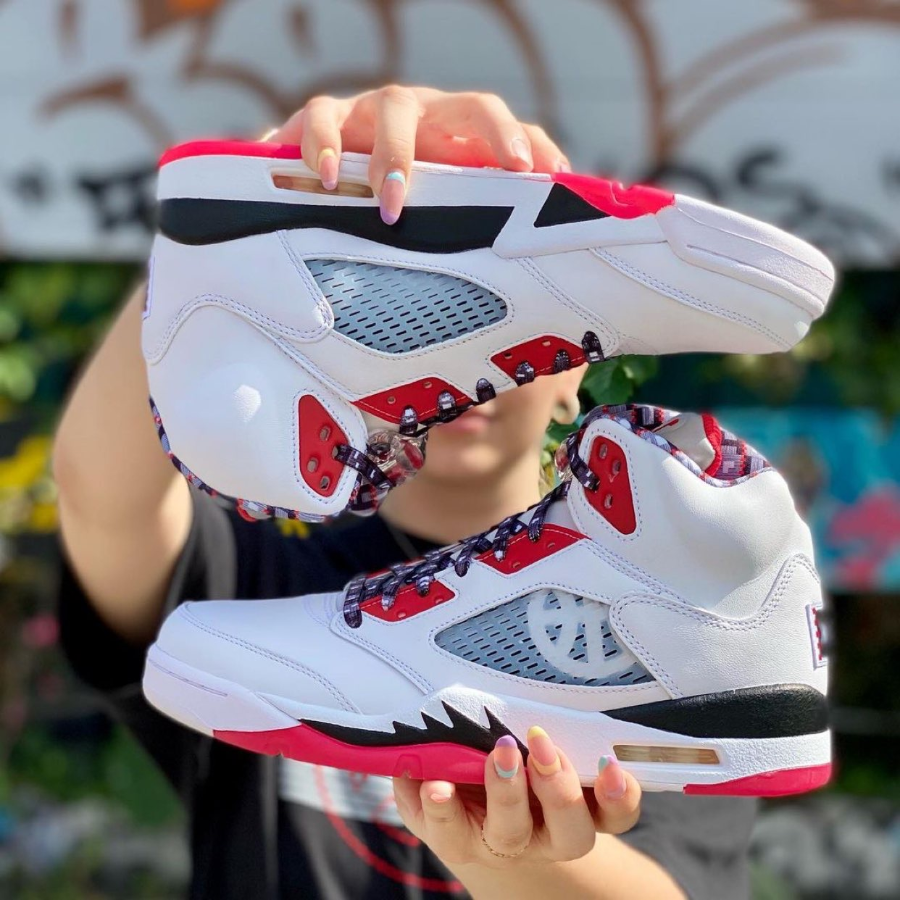 Giày Nike Air Jordan 5 Retro 'Quai 54' 2021 DJ7903-106 - Ảnh 5