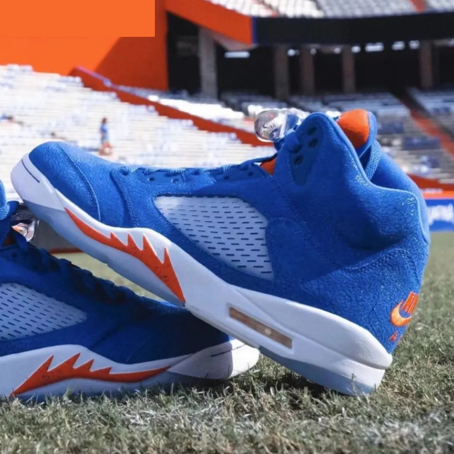 Giày Nike Air Jordan 5 Retro Low 'Knicks' 819171-417 - Ảnh 8