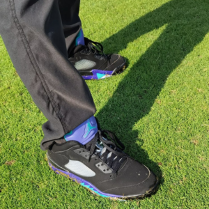 Alternative view of Giày Golf Nike Air Jordan 5 Low Golf 'Black Grape' CU4523-001