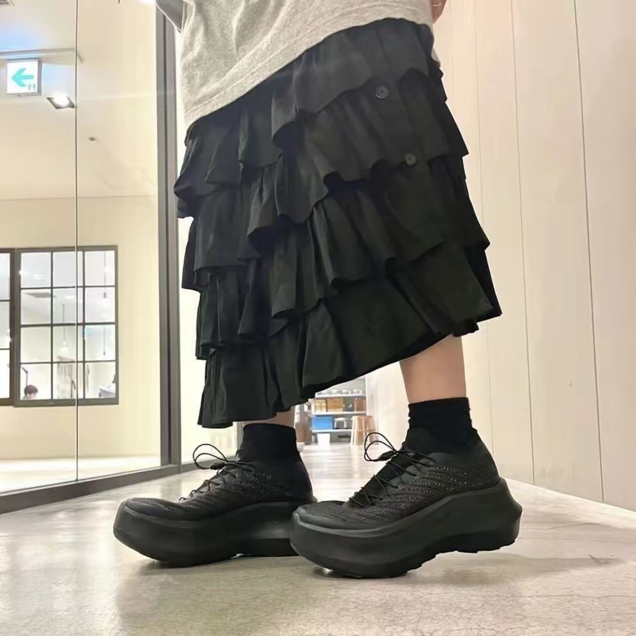 Giay Salomon Pulsar Platform x Comme Des Garcons 'Triple Black' L47195200