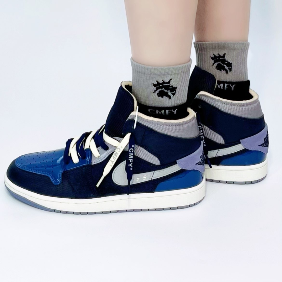 Giay Nike Air Jordan 1 Mid SE Craft 'Inside Out Obsidian' DR8868-400
