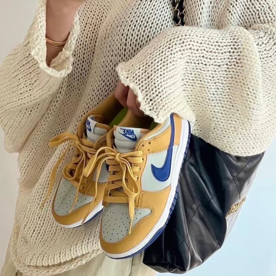 Giay Nike Dunk Low Next Nature 'Wheat Gold Royal' DN1431-700