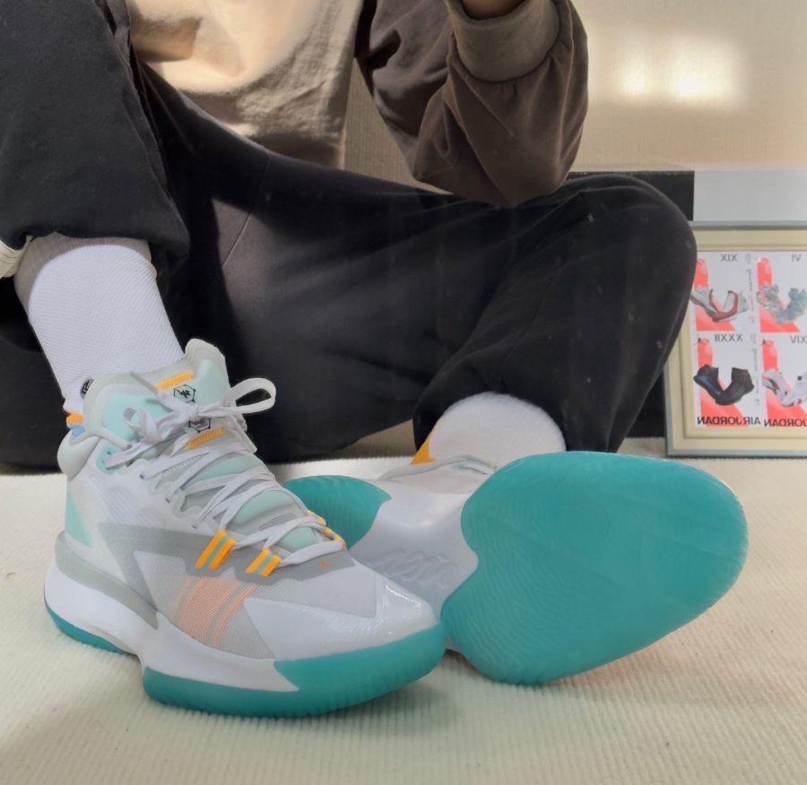 Giay Nike Jordan Zion 1 PF 'White Dynamic Turquoise' DA3129-101