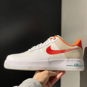 Giay Nike Air Force 1 Low 'Just Do It White Red Teal' FD4205-161