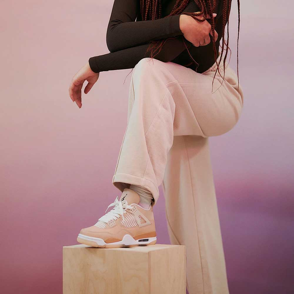 Giày Nike Wmns Air Jordan 4 Retro 'Shimmer' DJ0675-200 - Ảnh 2