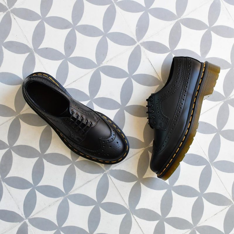 Giày Dr. Martens 3989 Yellow Stich Brogue 'Black' 22210001 - Ảnh 3