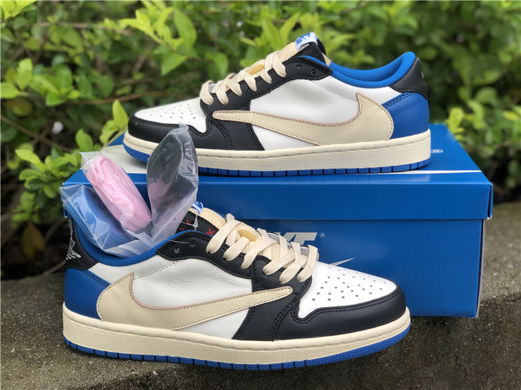 Giày Nike Fragment Design x Travis Scott x Air Jordan 1 Retro Low DM7866-140 - Ảnh 8
