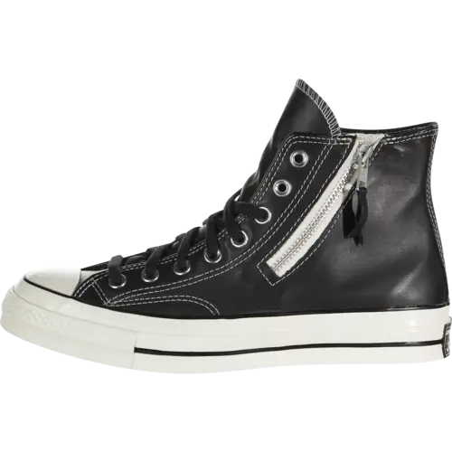 Giay Converse Chuck 70 Side Zip High 'Black Egret' 166721C