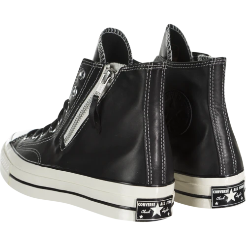 Giay Converse Chuck 70 Side Zip High 'Black Egret' 166721C