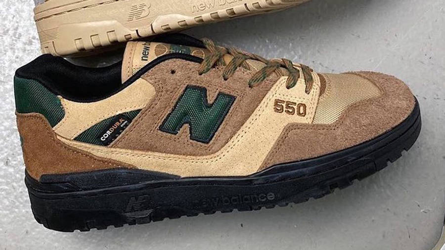 Giày New Balance 550 x Size 'Brown Green' BB550SZ1 - Ảnh 6