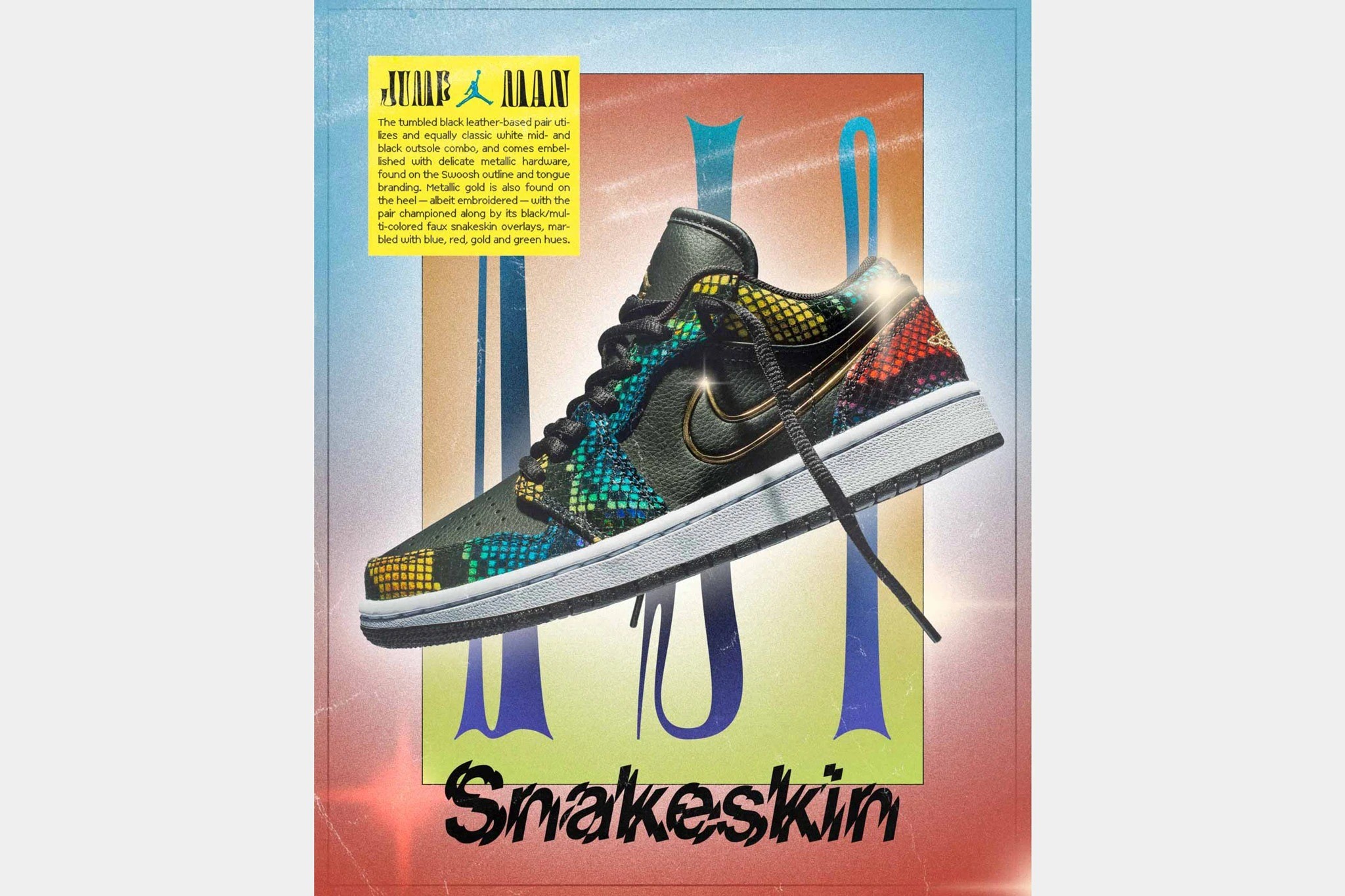 Giày Nike Air Jordan 1 Snakeskin CW5580-001 - Ảnh 5