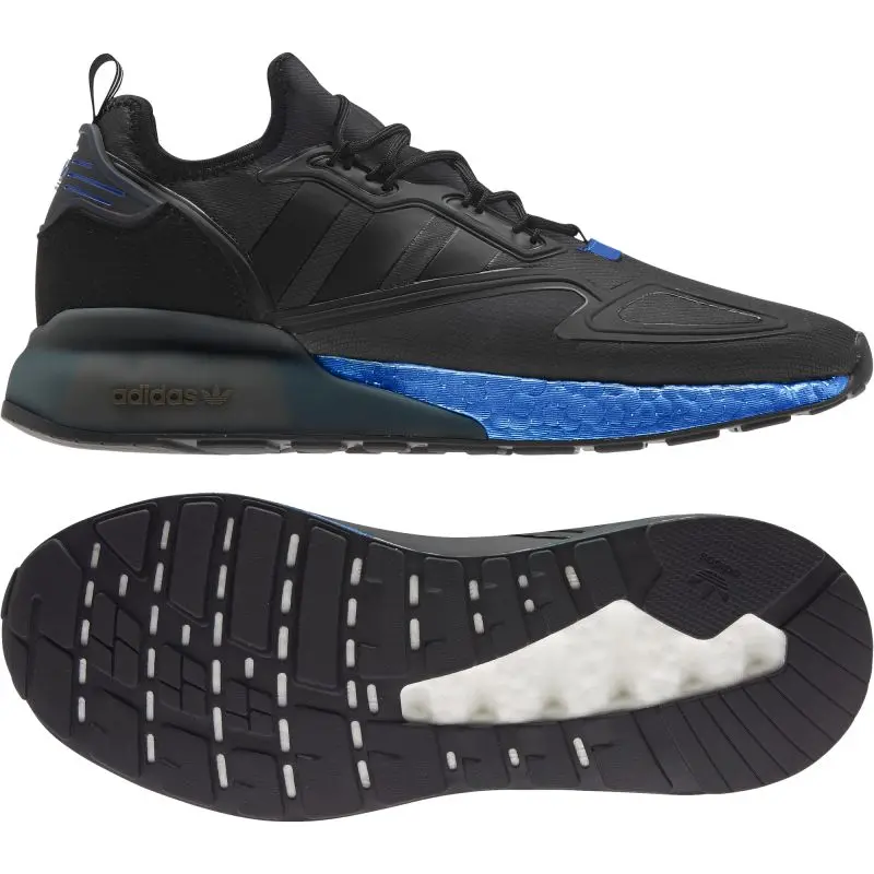 Alternative view of Giày Adidas ZX 2K Boost 'Black Glow Blue' FX7029
