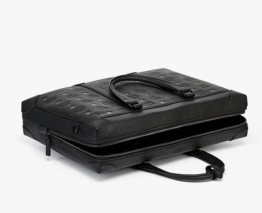 Túi MCM Soft Berlin Tote in Monogram Leather MMTCSBF01BK001 - Ảnh 3