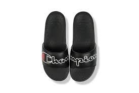 Alternative view of Dép Super Slide 'Split Script Black' CM100366M