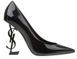 Giày Saint Laurent Opyum Pumps Patent Leather Black Heel 4720110NPVV1000