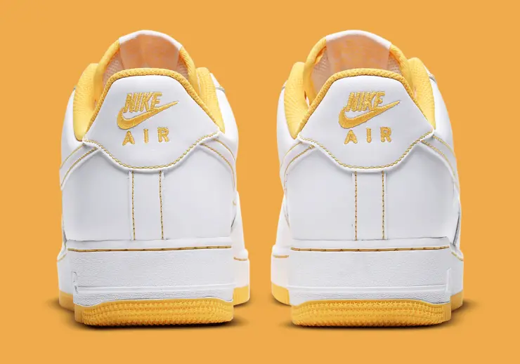 Giày Nike Air Force 1 '07 'Contrast Stitch White Laser Orange' CV1724-102 - Ảnh 7