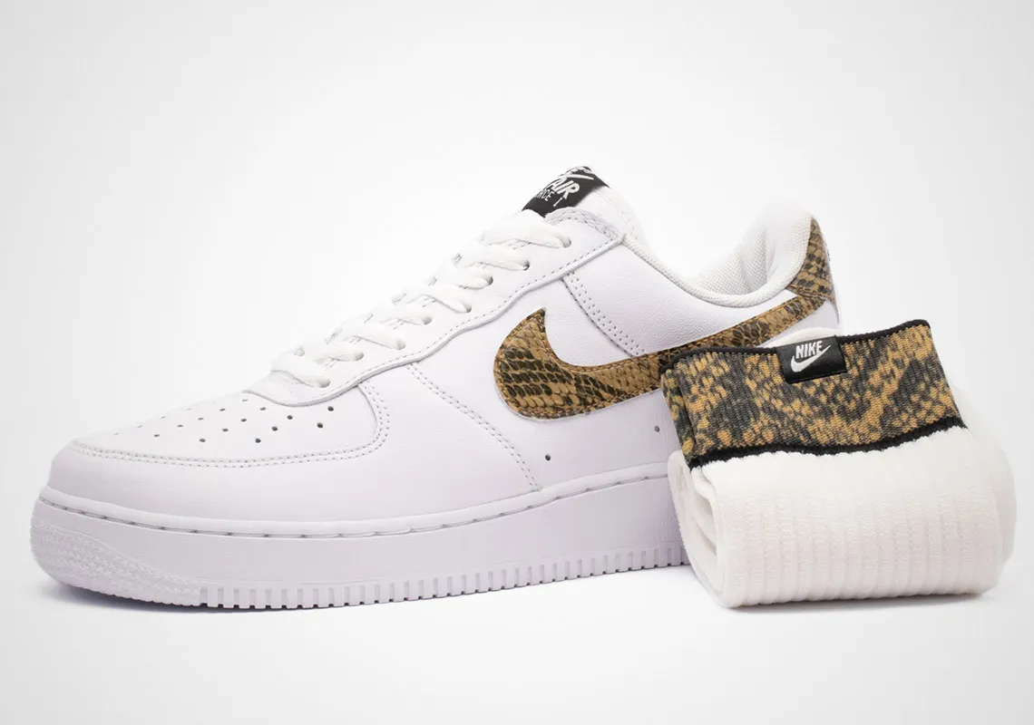Giày Nike Air Force 1 Low Retro 'Ivory Snake' AO1635-100 - Ảnh 4