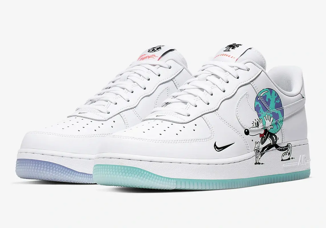 Alternative view of Giày Nike x Steve Harrington Air Force 1 Flyleather CI5545-100
