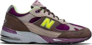 Giày New Balance "Purple Green" x Sneaktorious Stray Rats M991SRG