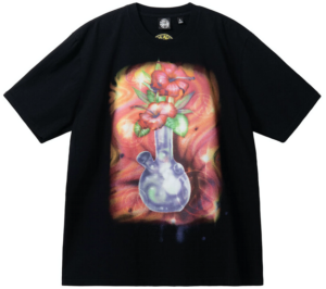 Ao Stussy x Dries Van Noten Airbrush Vase Tee 'Black'