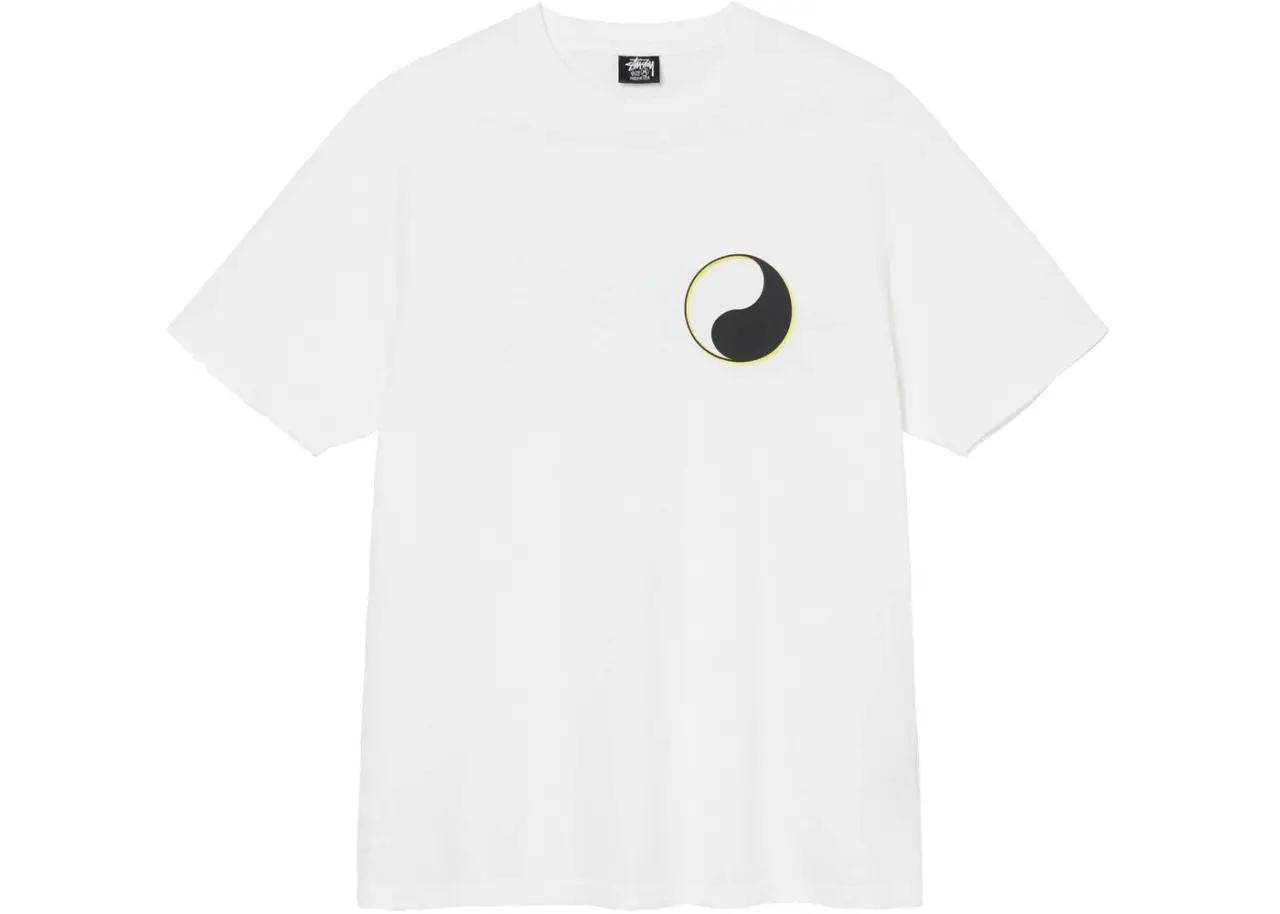 Áo Stussy OL Yin Yang Pigment Dyed Tee 'White'