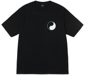 Ao Stussy x Our Legacy Work Shop Yin Yang Pigment Dyed Tee 'Black'