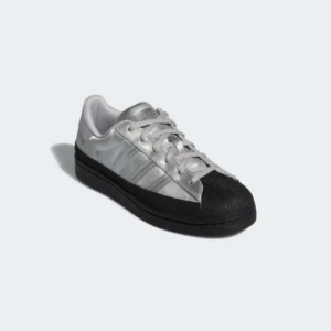 Alternative view of Giày Adidas Wmns Superstar 'Silver Metallic Black' FW3709