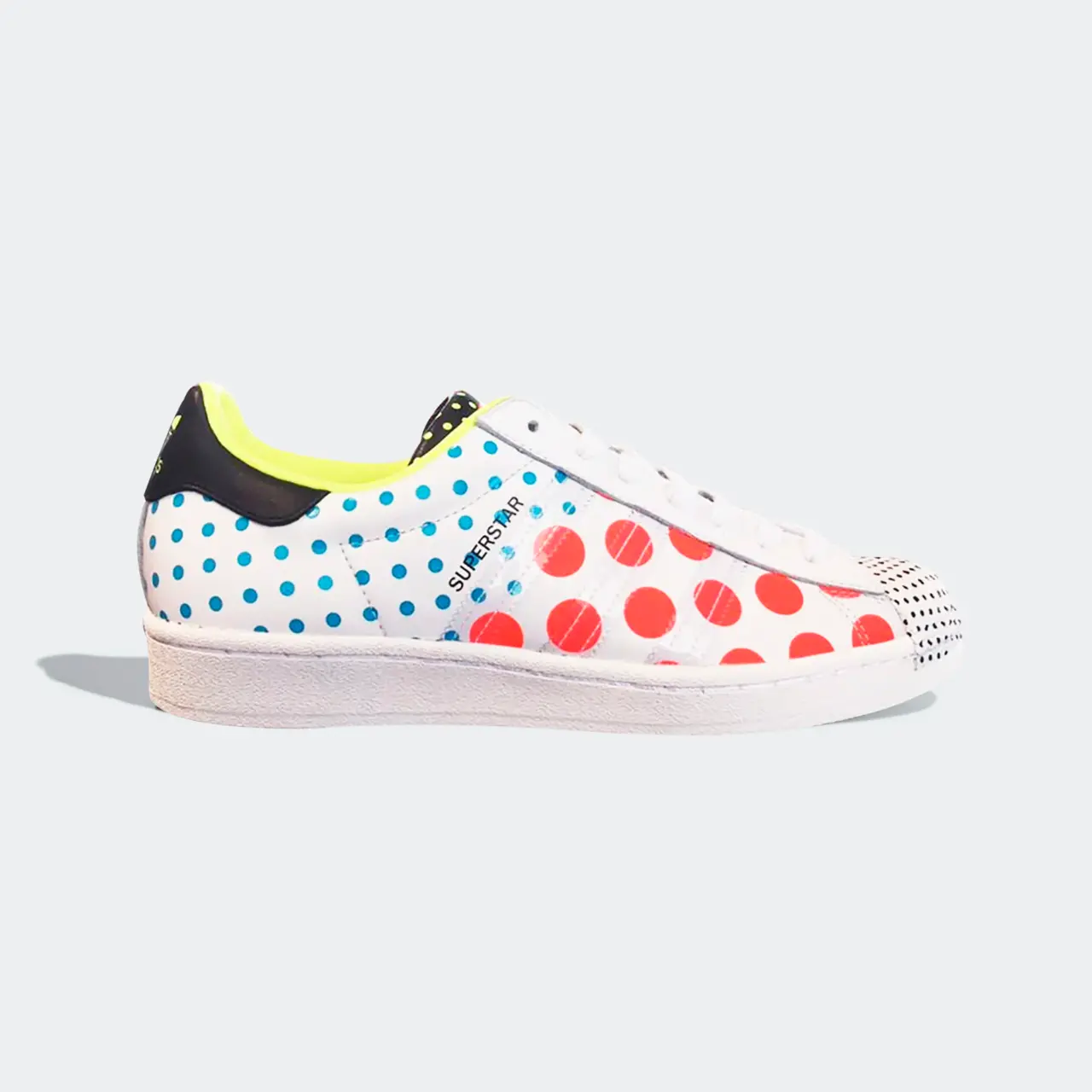Alternative view of Giày Adidas Superstar 'Solar Red Polka' FX7777