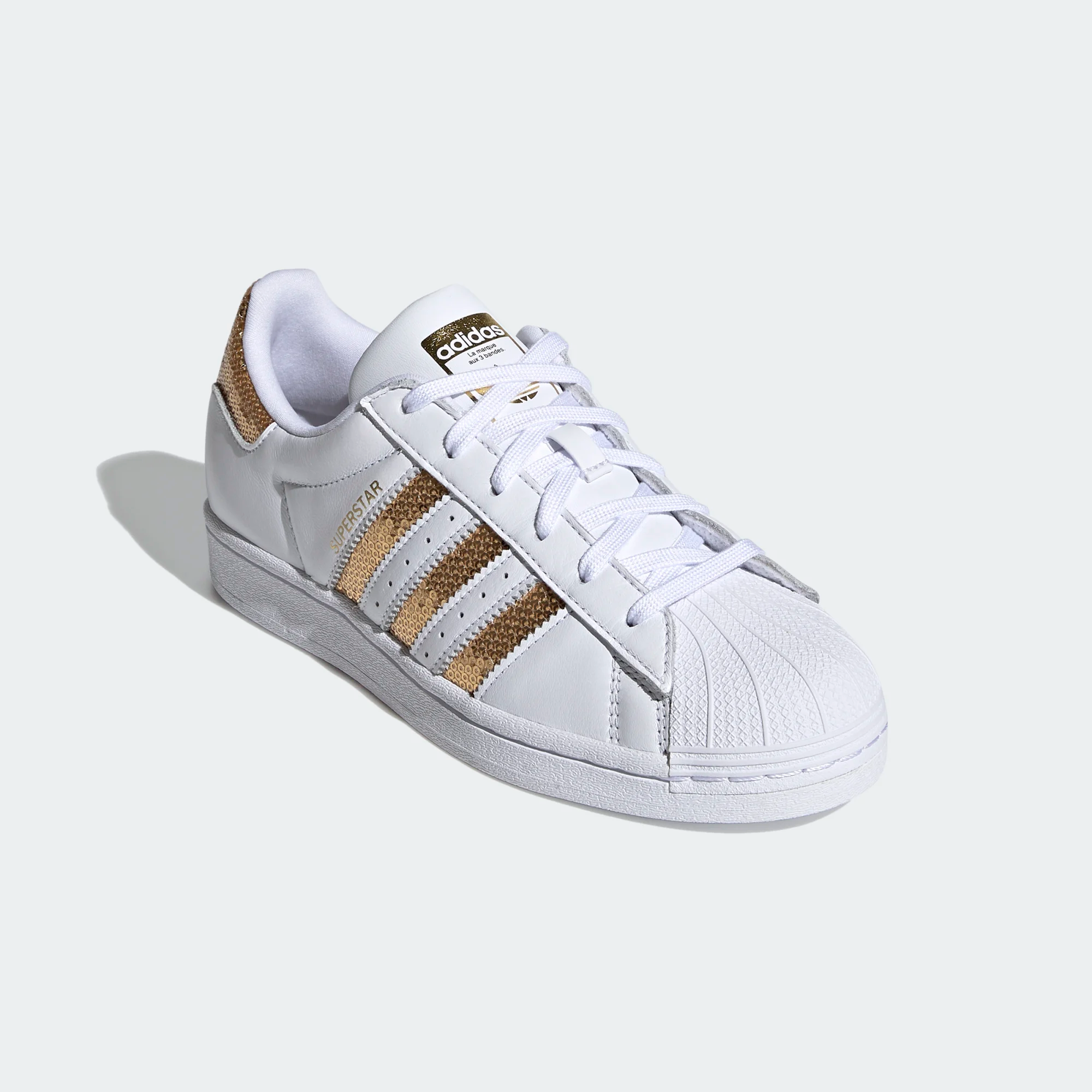 Giày Adidas Wmns Superstar 'White Gold Sequins' G55658 - Ảnh 4