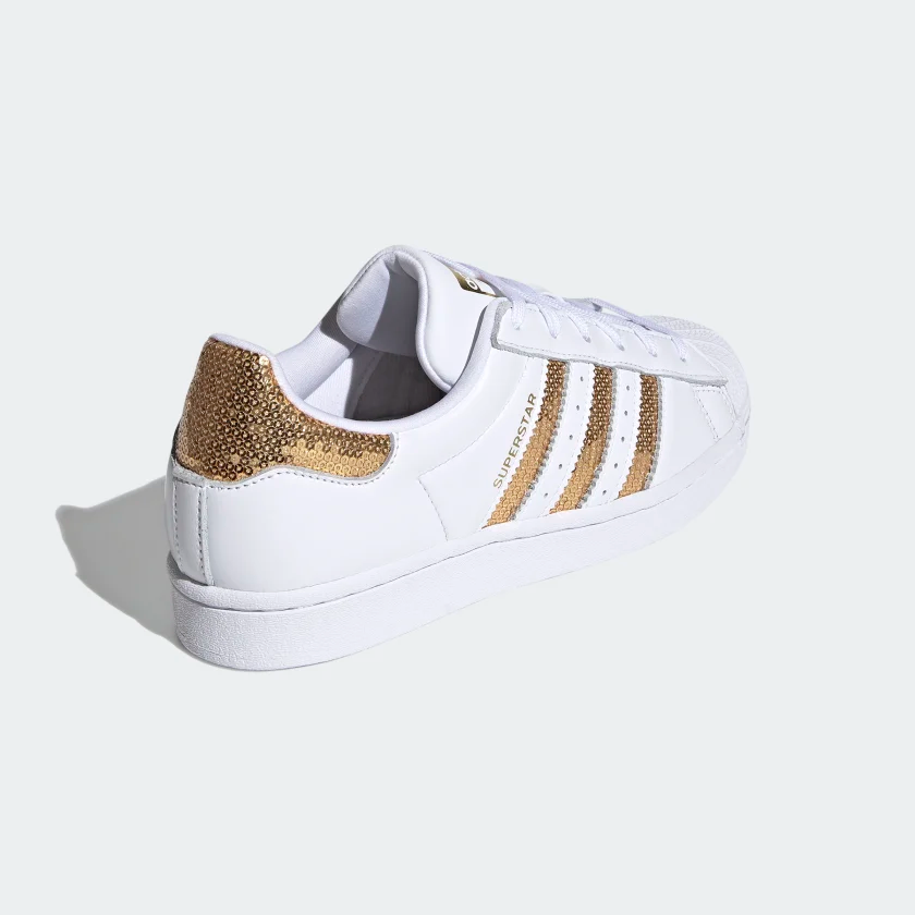 Giày Adidas Wmns Superstar 'White Gold Sequins' G55658 - Ảnh 5