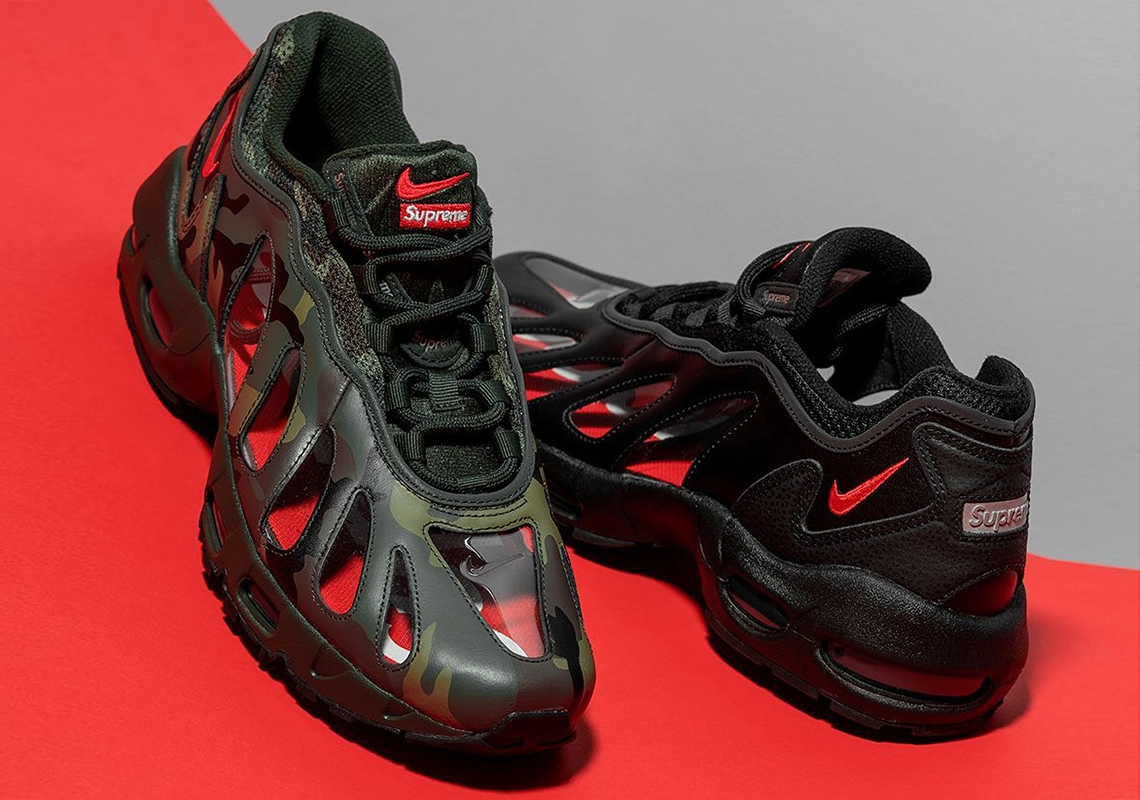 Giày Nike Supreme x Air Max 96 'Camo' CV7652-300 - Ảnh 5