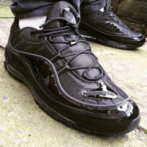 Alternative view of Giày Nike Supreme x Air Max 98 'Black' 844694-001