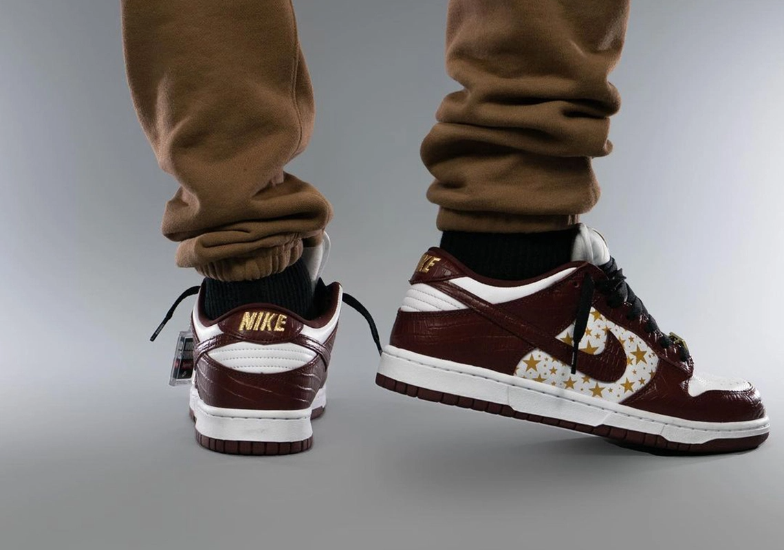 Giày Nike Supreme x Dunk Low OG SB QS 'Barkroot Brown' DH3228-103 - Ảnh 5