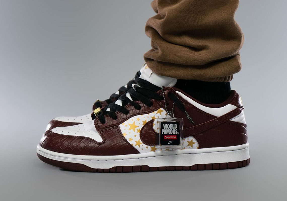 Giày Nike Supreme x Dunk Low OG SB QS 'Barkroot Brown' DH3228-103 - Ảnh 6