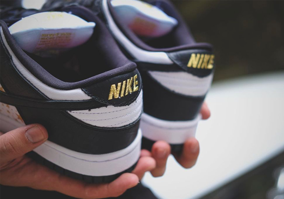 Giày Nike Supreme x Dunk Low OG SB QS 'Black' DH3228-102 - Ảnh 5