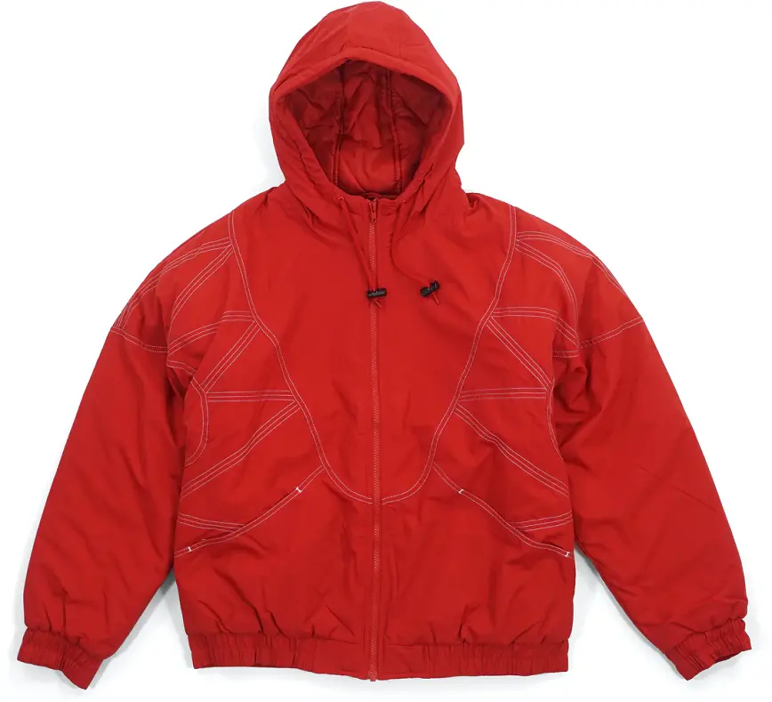 Áo Supreme Zig Zag Stitch Puffy Jacket Red SP-ZZSPJRD