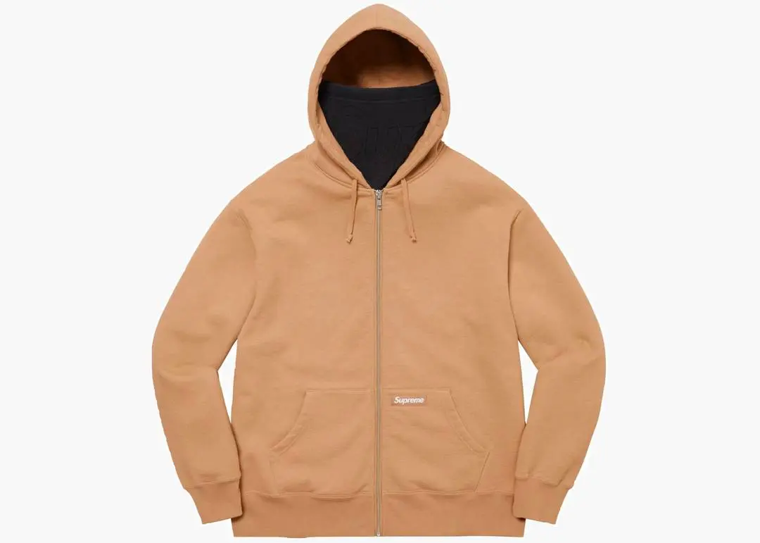 Ao Supreme Double Hood Facemask Zip Up Hooded Sweatshirt 'Light Brown'
