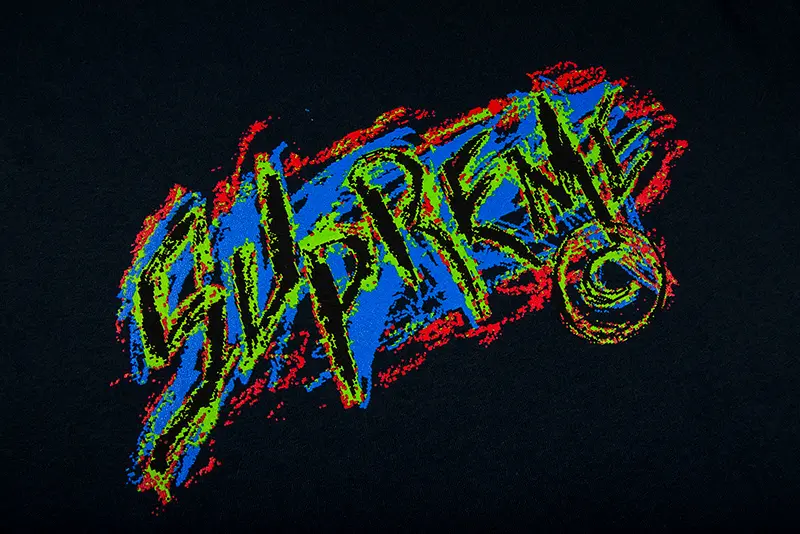 Alternative view of Áo Supreme Scratch Navy Tee
