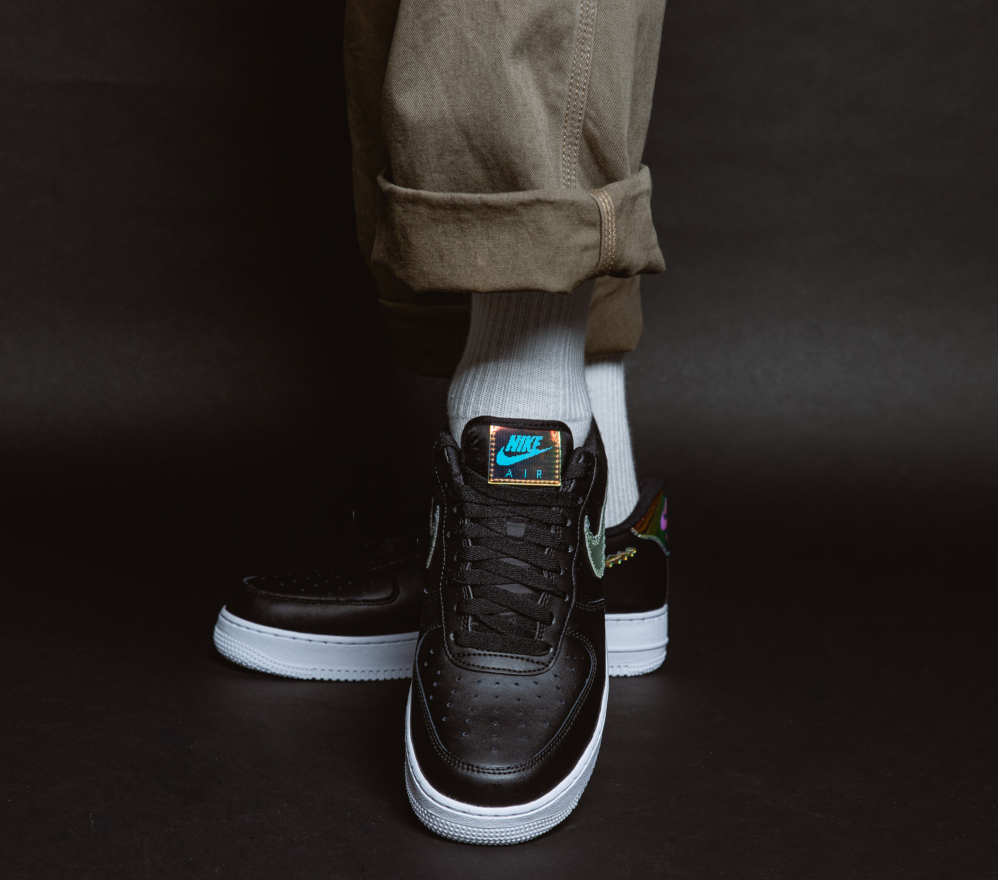 Giày Nike Air Force 1 Low 'Iridescent Pixel Black' CV1699-002 - Ảnh 4